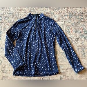 Greyson golf bird print performance top, boys 8/9